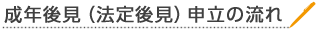法定後見の流れ