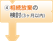 4.相続放棄の検討(3ヶ月以内)