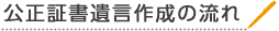 公正証書遺言作成の流れ